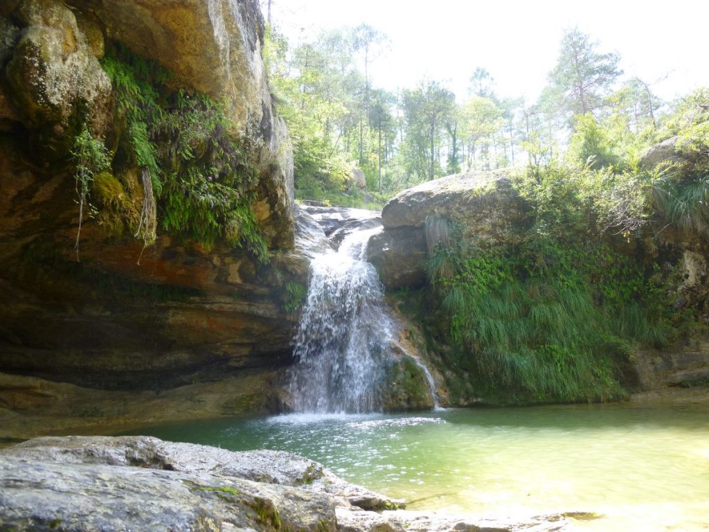 One of the Waterfalls at Campdevanol near Barcelona