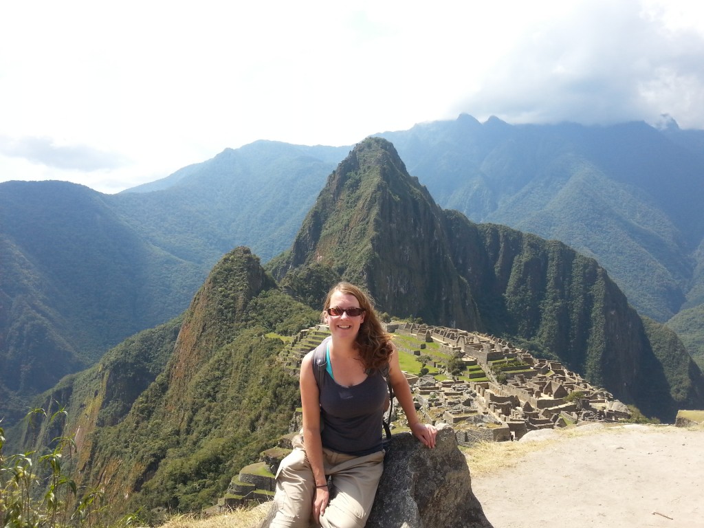 My grinning face at Machu Picchu