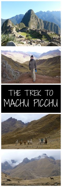 The trek to Machu Picchu