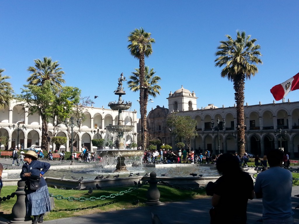 Arequipa is at a lower elevation than Cusco so is a good way to acclimatise to the altitude in Cusco