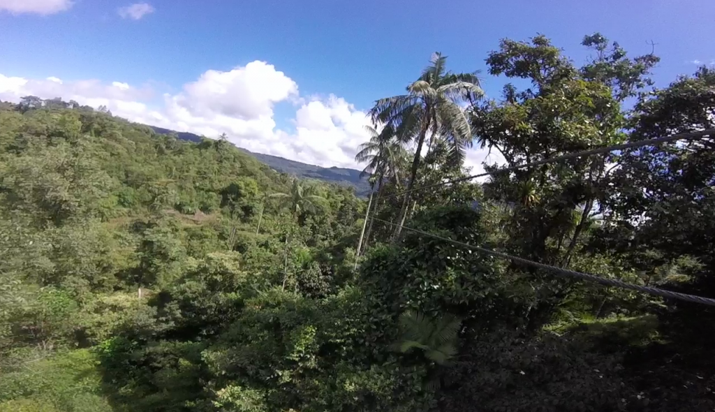 Ziplining in Mindo Ecuador extreme sports