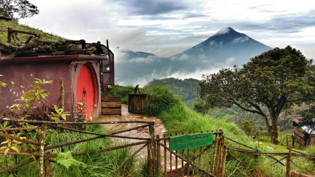 How to find the best Backpacker Accommodation Around the World - Hobbitenango in Antigua Guatemala