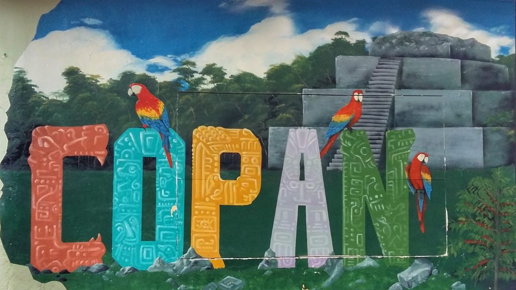 Mural in Copan Ruinas Honduras