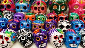 Traditional Mexican Painted Skulls - Backpacking Mexico Backpackers Guide