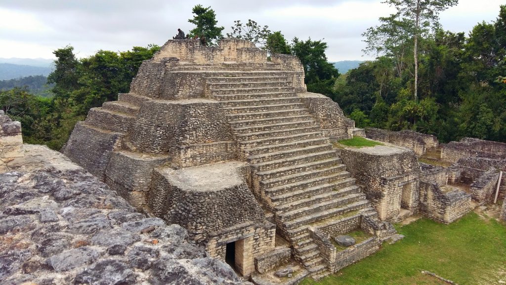 Caracol Maya Ruins in the Mountain Pine Ridge Reserve near San Ignacio Belize