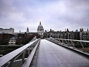London in Winter - St Paul's Cathedral from Millenium Bridge