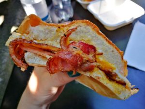 Bacon & Egg Sandwich - on a Food Tour in London