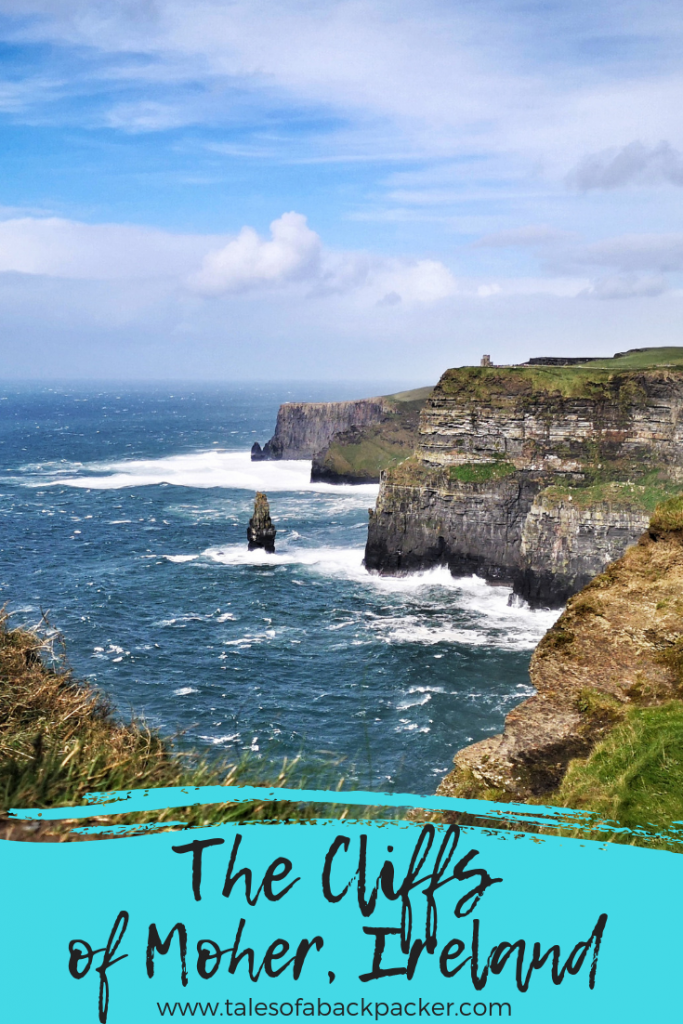 The Cliffs of Moher are one of Ireland’s most spectacular and most famous sights. Towering above the sea, the dramatic cliffs are an essential stop on any Ireland trip itinerary and make a great day trip from Galway. Although it is possible to visit the Cliffs of Moher from Dublin, I’d suggest at least spending a night or two on the east coast of Ireland so you can enjoy the area and take a more leisurely visit to the cliffs of Moher from Galway. #Ireland #Galway #CliffsofMoher #ShamrockerAdventures