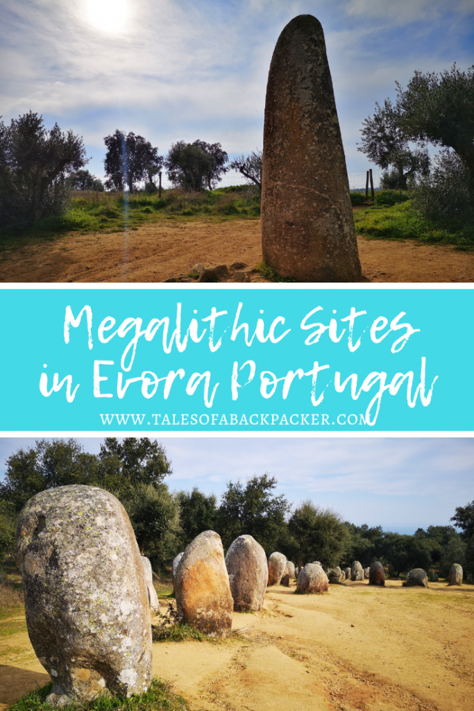 I loved Evora in Portugal. This beautiful city has so much to offer, yet many people only spend a day here on a whistle-stop Lisbon to Evora day trip – they are missing out big time! I spent three days enjoying Evora at a relaxed pace, and with plenty of things to do in Evora, I wasn’t bored! However, one of my favourite activities in Evora was actually outside the city, when I took an Evora Megaliths Tour with Portugal Birds and Trails. On the tour we visited three megalithic monuments in Évora, the Menir (Menhir), Cromeleque dos Almendres (the Almendres Cromlech); and Anta Grande do Zambujeiro, a huge dolmen. #Evora #Portugal #Megaliths #Stonehenge #History #Alentejo #Europe #Travel