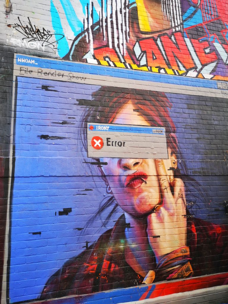 Cool street art in the Nomadic Community Garden