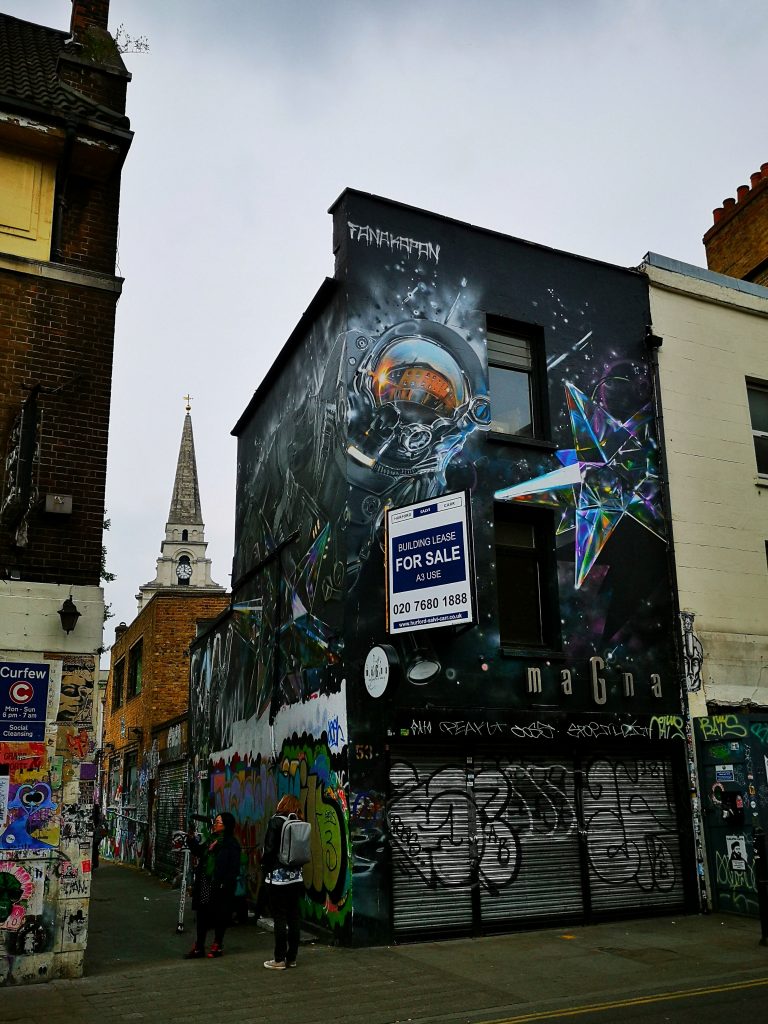 The Entrance to the Alleyway on Brick Lane