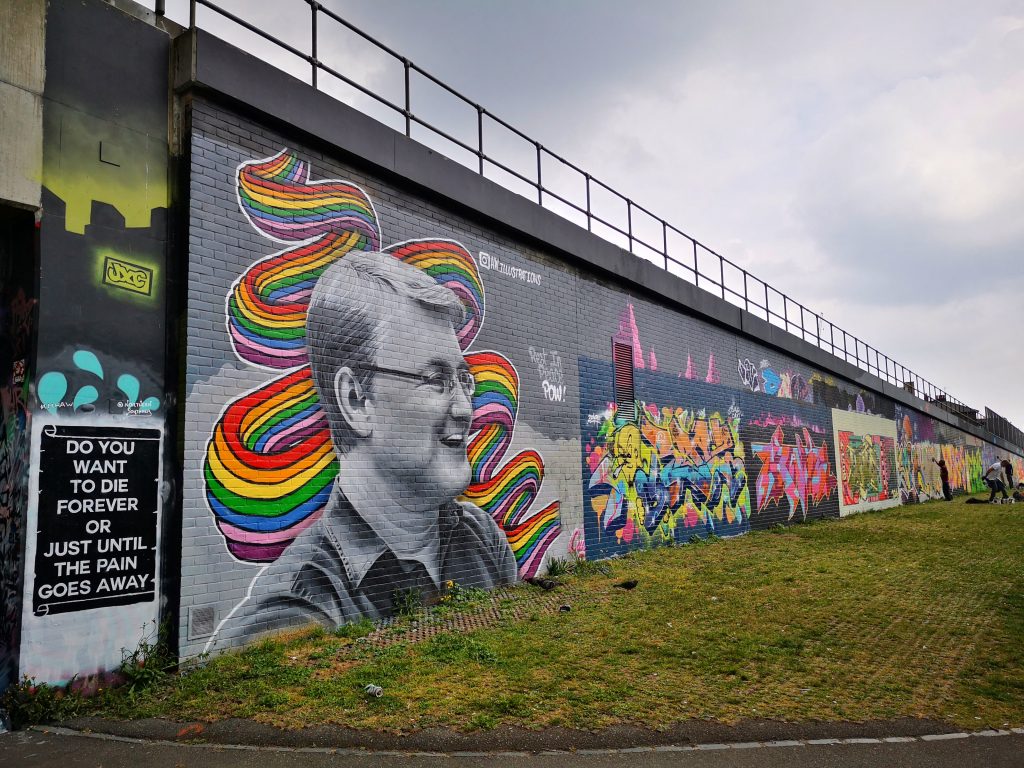 The Train Walls offer the perfect space for Street Art in Brick Lane London