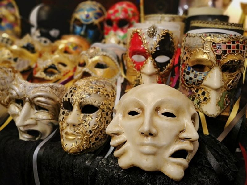 Handmade Venetian Masks - Traditional Venice Souvenirs