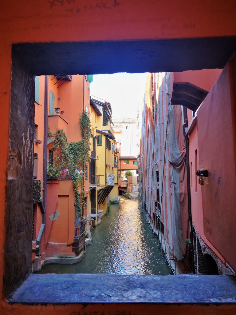 The Window to Piccola Venezia - A Day in Bologna