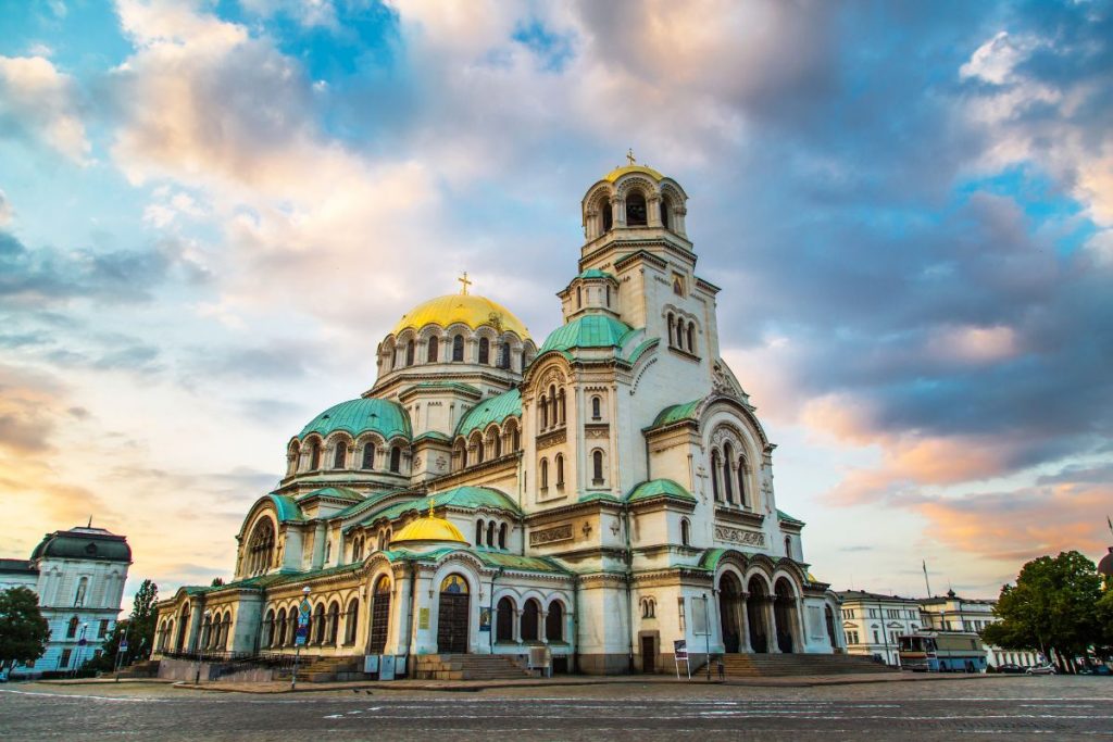 St. Alexander Nevski Cathedral in Sofia - Bulgaria in Winter