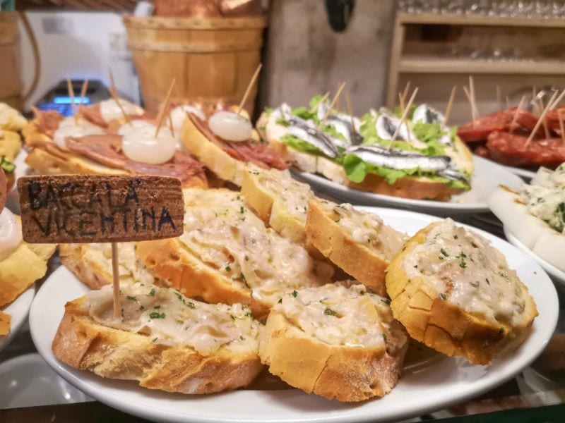A Plate of Cicchetti - Traditional Food in Venice