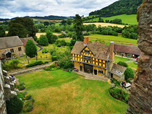 Stokesay Castle - The View from the South Tower of the Gatehouse