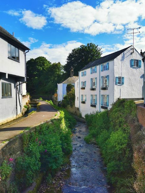 The Path along the River Lim in Lyme Regis