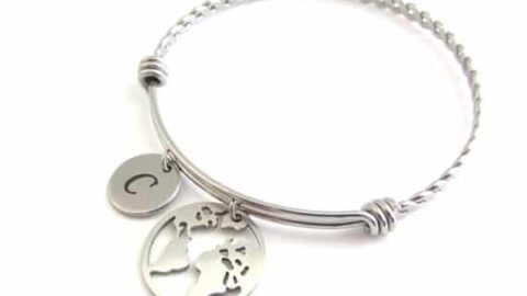 Image for Globe Charm Bangle 