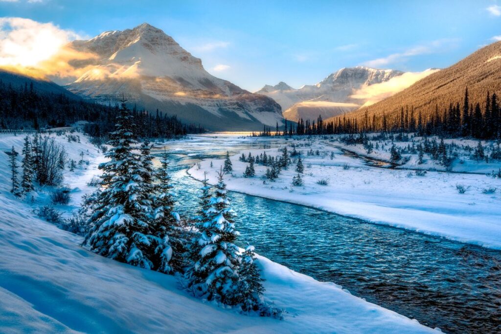 Bow River Sunrise - A Vancover to Banff Road Trip