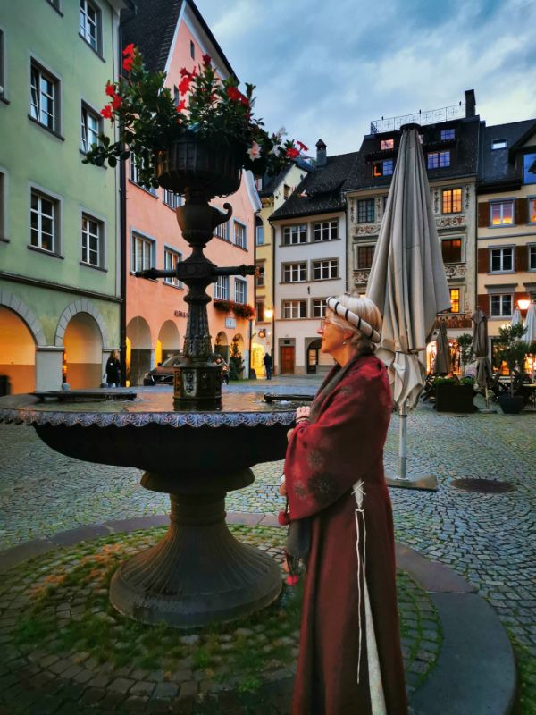 The Countess Mechthild - our tour guide in Feldkirch, dressed in traditional clothes