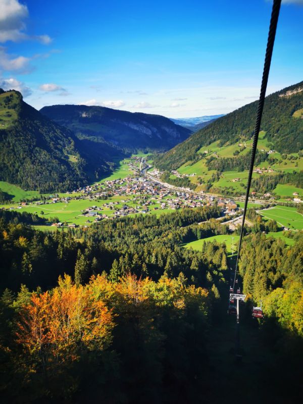 The View from the Cable Car in Mellau