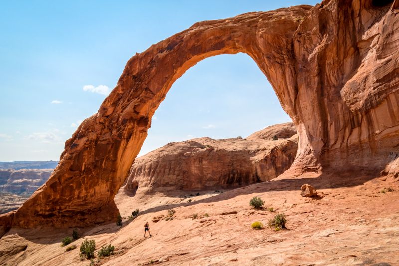 Stone archway in Moab Utah - The Cheapest Places to Travel in the United States