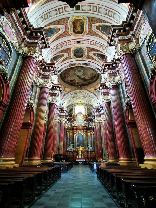 Inside The Baroque Basilica in Poznan - Things to See in Poznan Poland