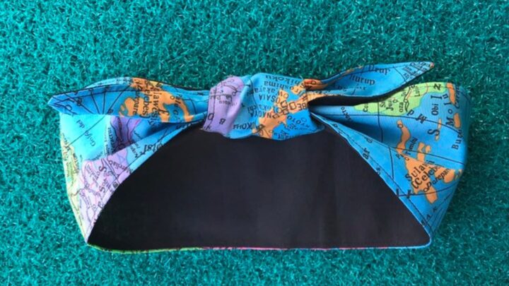 World Map Hair Tie
