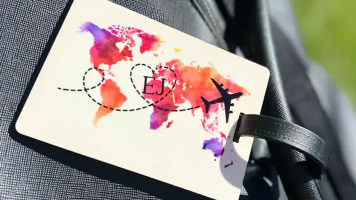 Image for World Map Luggage Tag
