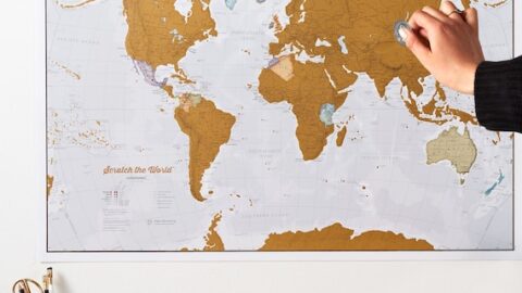 Image for Scratch the World Map Print