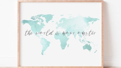Image for The World is Your Oyster Print 