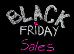 Black background with text reading Black Friday Sales - Black Friday Travel Deals and Discounts