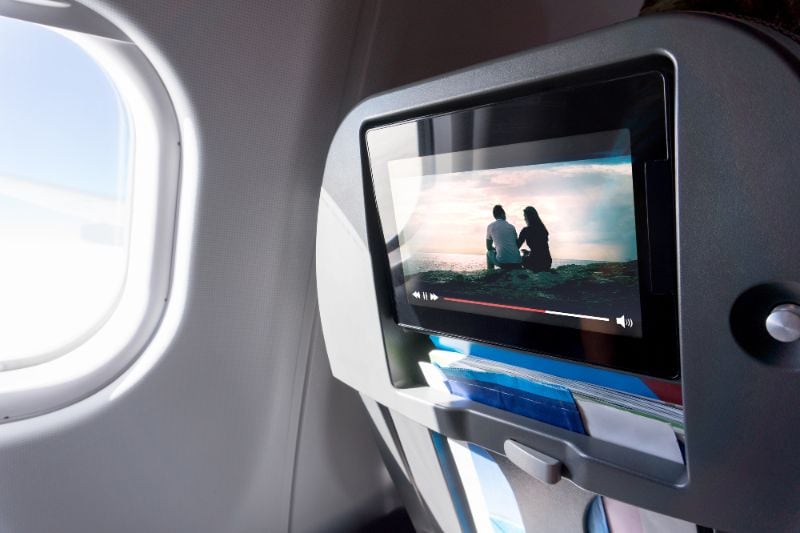 Watch TV or a Movie on a Plane - What to do on a Plane to Pass Time