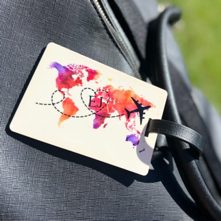 Image for World Map Luggage Tag