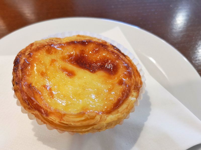 A Delicious Pastel de Nata Portuguese Custard Tart