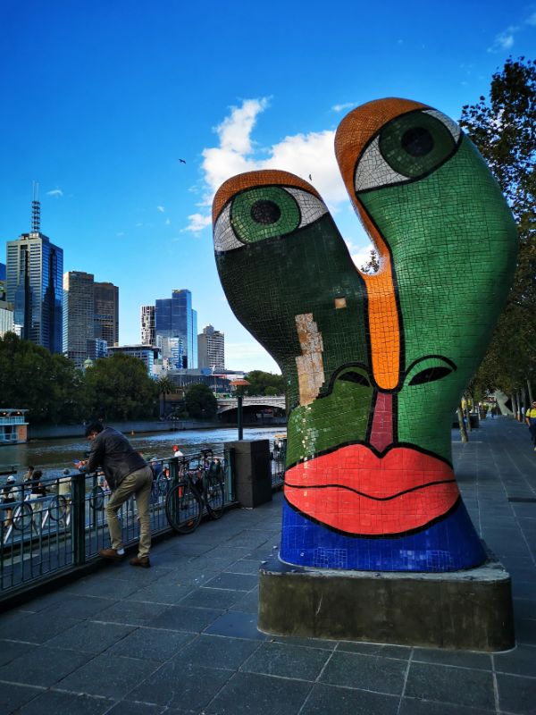 Street Art on the Southbank in Melbourne