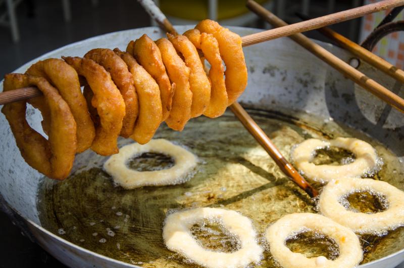 Picarones - Round Sweet Donuts from Peru